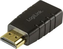 Adapter AV LogiLink HDMI - HDMI czarny (HD0105)