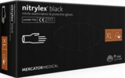  Mercator Medical rękawice diagnostyczne nitrylex black roz. XL 100szt. RD30104005