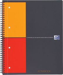  Staples OXFORD Kołonotatnik INTERNATIONAL ACTIVEBOOK, format A4+, 80 kartek w kratkę