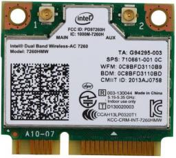 Karta sieciowa Intel DualBand Wireless-AC 7260 2x2 AC+BT HMC (7260.HMWWB.R)