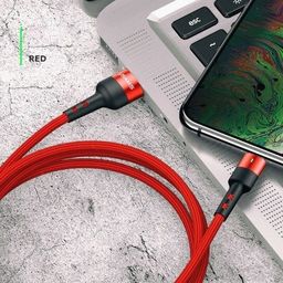 Kabel USB Usams USB-A - USB-C 1 m Czerwony (63765-uniw)