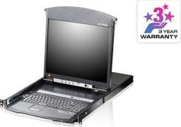 Przełącznik Aten ATEN KL1508AIN-AXA-AG ALTUSEN KVM 8-port Hight Density Dual Rail LCD19 + Keyboard + Tuchpad, 191U