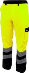  Dedra spodnie ochronne odblaskowe rozmiar LD, żółte (BH81SP1-LD)