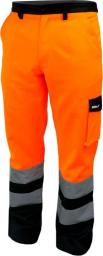  Dedra spodnie ochronne odblaskowe rozmiar M, pomarańczowe (BH81SP2-M)