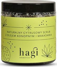 Hagi Hagi, Naturalny scrub do ciała cytrusowy z olejem konopnym i makadamia, 300g