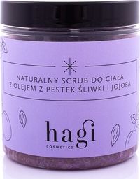  Hagi Hagi, Naturalny scrub do ciała z pestek śliwki i olejem jojoba, 400g