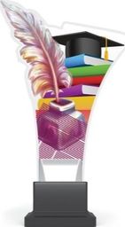 Trofeum z plexy na podwyższeniu - SZKOLNICTWO CP02/SCH