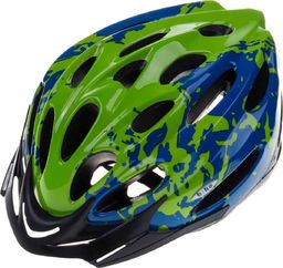  Biko Kask rowerowy Basic Pro niebieski-zielony r. L