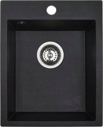 Zlewozmywak Laveo SBHA710T ZLEW CHICHI POLIGRAN 1-KOM. 48X39 CZARNY + SYF. Z BAT. ELZA // ZL.LA.CHICHI-48X39-CZ+SYF