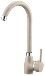 Bateria kuchenna Kuchinox BKZ_468K BAT. GRANIT 8 ZLEWOZMYW. 1-OTW. Z WYLEWKĄ "U" BEŻ