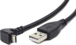 Kabel USB Gembird USB-A - microUSB 1.8 m Czarny (CCP-MUSB2-AMBM90-6)