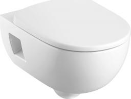 Miska WC Koło Nova Pro Premium lejowa Rimfree, wisząca, owalna, z półkrytymi mocowaniami (M33126000)