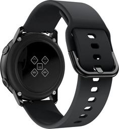  Alogy Pasek do Samsung Galaxy Watch Active 2 Alogy soft gumowy Czarny uniwersalny