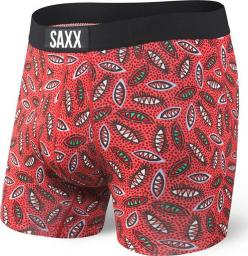  SAXX Bokserki męskie Vibe Boxer Brief Red Shield r. S