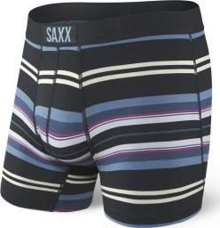  SAXX Bokserki męskie Vibe Boxer Brief Black Tartan Stripe r. S