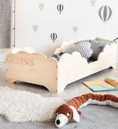  Elior Drewniane łóżko dziecięce Lexin 11X - 21 rozmiarów 90x200cm