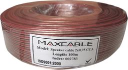 Przewód Maxcable MaxCable Przewód kabel głośnikowy TLYp CCA 2x0,75mm 100mb