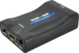 Adapter AV Lamex Scart - HDMI czarny (LXHD128)