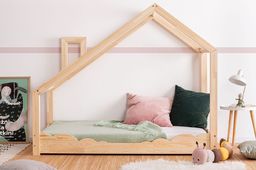  Elior Drewniane łóżko dziecięce domek Lumo 5X - 28 rozmiarów 70x180cm