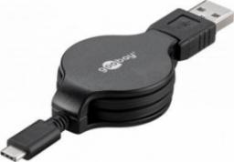 Kabel USB Gembird USB-A - USB-C 1 m Czarny (45743)