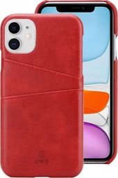  Crong Crong Neat Cover - Etui iPhone 11 Pro z kieszeniami (czerwony)