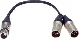 Kabel Klotz XLR - XLR x2 0.1m czarny