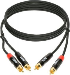 Kabel Klotz RCA (Cinch) x2 - RCA (Cinch) x2 3m czarny