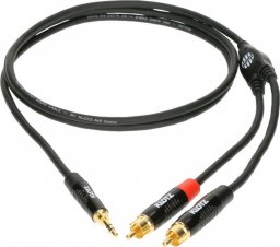 Kabel Klotz Jack 3.5mm - RCA (Cinch) x2 0.9m czarny