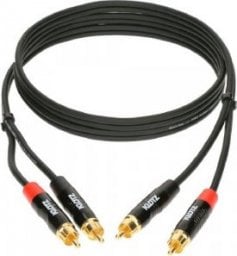 Kabel Klotz RCA (Cinch) x2 - RCA (Cinch) x2 0.9m czarny