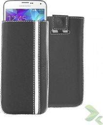  Valenta Valenta Pocket Stripe - Skórzane etui wsuwka Samsung Galaxy S5, Sony Xperia Z i inne (czarny)