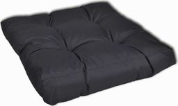  vidaXL Grubo wyściełana poduszka na siedzisko, 50x50x10 cm, szara