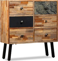  vidaXL Szafka z 6 szufladami, drewno tekowego z odzysku, 70x30x76 cm