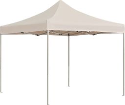  vidaXL Profesjonalny namiot imprezowy, aluminium, 2x2 m, kremowy