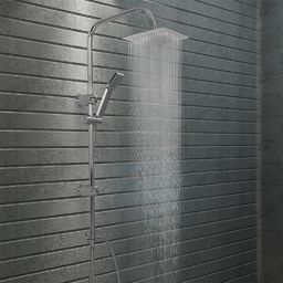 Zestaw prysznicowy vidaXL z deszczownicą chrom (145055)