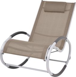  vidaXL ogrodowy fotel bujany, taupe, textilene (47783)