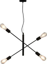 Lampa wisząca vidaXL Żyrandol z żarówkami żarnikowymi, 2 W, czarny, E27