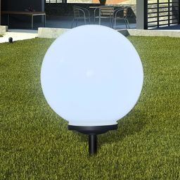  vidaXL Zewnętrzna lampa solarna LED, kula, 40 cm, 1 szt., z bolcem