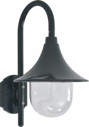 Kinkiet vidaXL Ścienna lampa ogrodowa, 42 cm, E27, aluminiowa, ciemnozielona