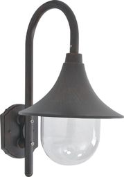 Kinkiet vidaXL Ścienna lampa ogrodowa, 42 cm, E27, aluminiowa, kolor brązu