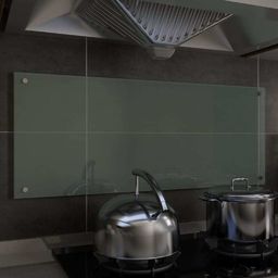  vidaXL Panel ochronny do kuchni, biały, 100x40 cm, szkło hartowane
