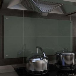  vidaXL Panel ochronny do kuchni, biały, 100x50 cm, szkło hartowane