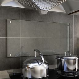  vidaXL Panel ochronny do kuchni, przezroczysty, 80x40 cm, szkło