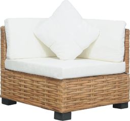  vidaXL narożna sofa z poduszkami, naturalny rattan (286279)