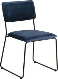  Elior Welwetowe krzesło Nadio - granatowe