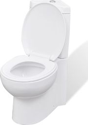 Zestaw kompaktowy WC vidaXL 68 cm cm biały (141133)