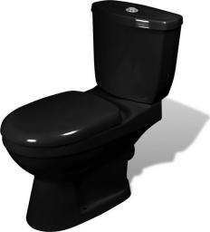 Zestaw kompaktowy WC vidaXL 70 cm cm czarny (240550)