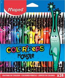  Maped Kredki Colorpeps Monster trójkątne 24 kolory