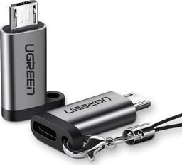 Adapter USB Ugreen USB-C - microUSB Szary  (ugreen_20200327152723)