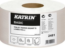 Katrin KATRIN Papier toaletowy BASIC GIGANT S 150 1-warstwowy naturalny, 12 rolek
