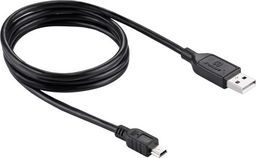 Kabel USB Puluz USB-A - miniUSB 1 m Czarny (SB4137)